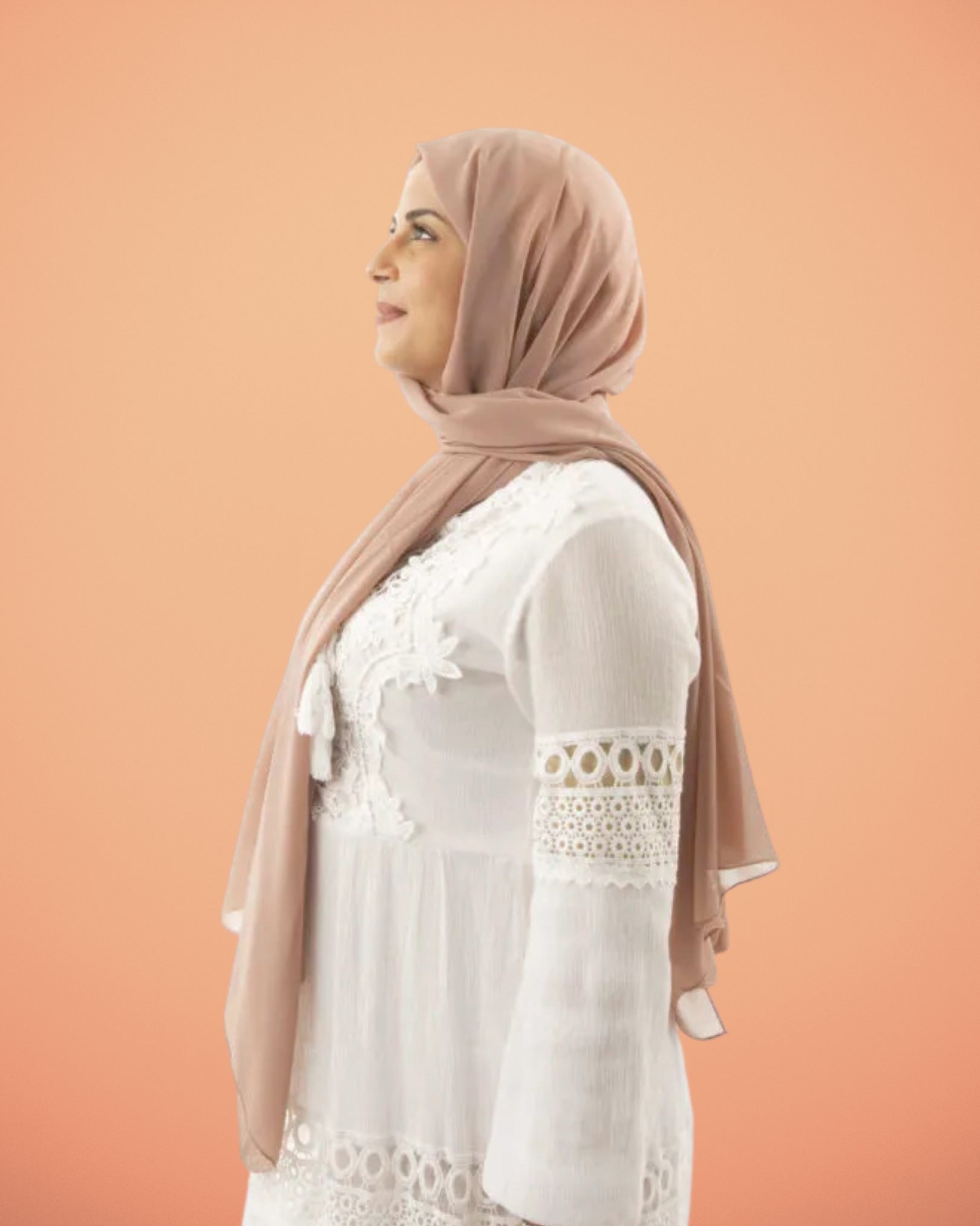 Georgette Hijab - Nude